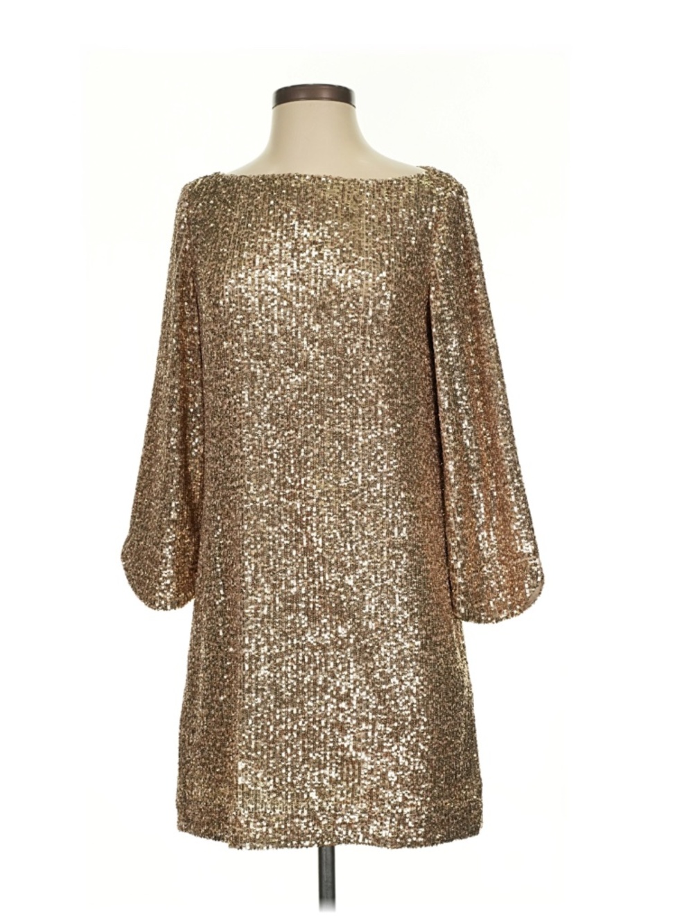 Zadig & Voltaire Gold Sequined Short Mini Dress XS